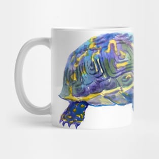 Baby Turtle Blue purple teal Nurseyr children turtle illustration Mug